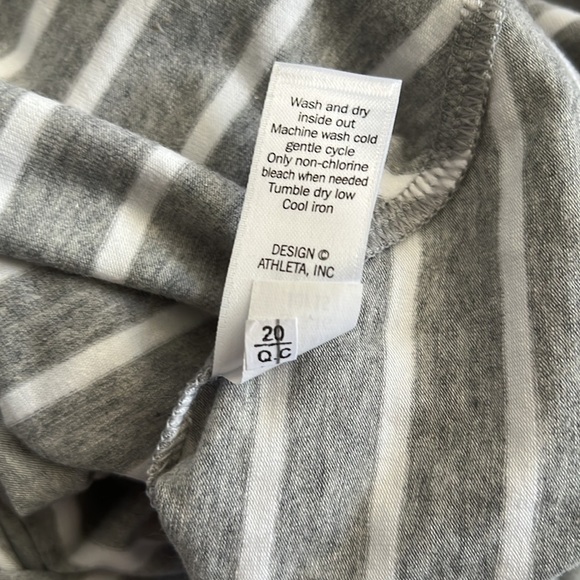 NEW!!! Athleta Striped Tee Shirt Maxi Dress Size Small - Picture 8 of 11